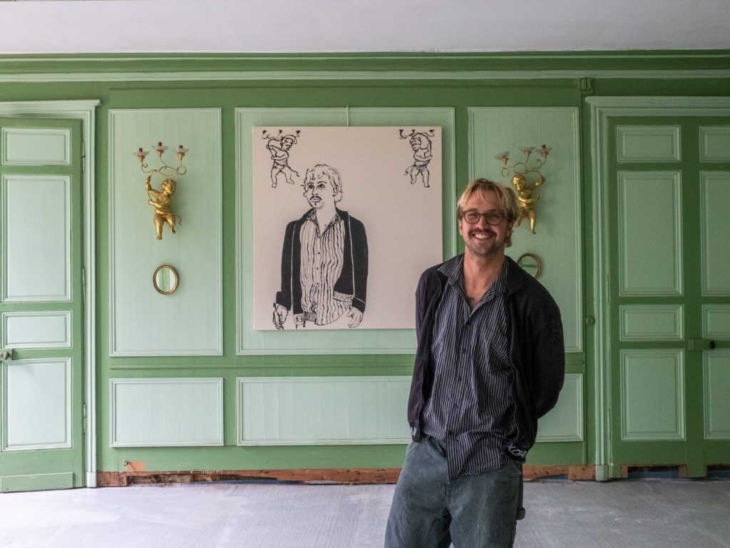 Artist Christopher von Gruben, Château de Bouilliancourt en Sery, Modern Painting